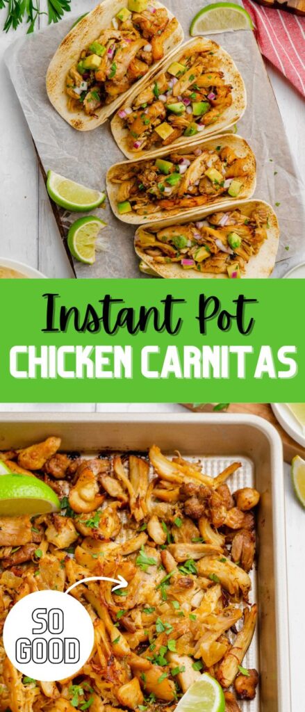 Instant Pot chicken carnitas