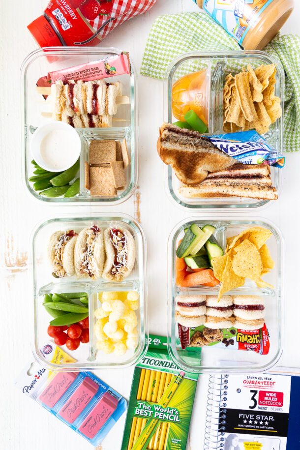 4 Peanut Butter and Jelly Lunchbox Ideas - Easy Peasy Meals