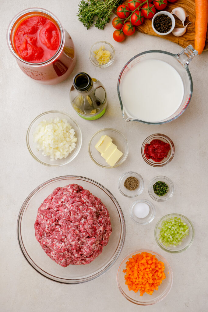 What you need to make slow cooker bolognese