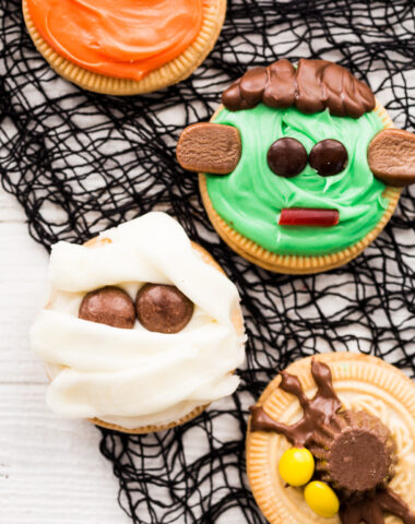 Easy Halloween Cookies, delicious and fun, easy to make with grocery store items.