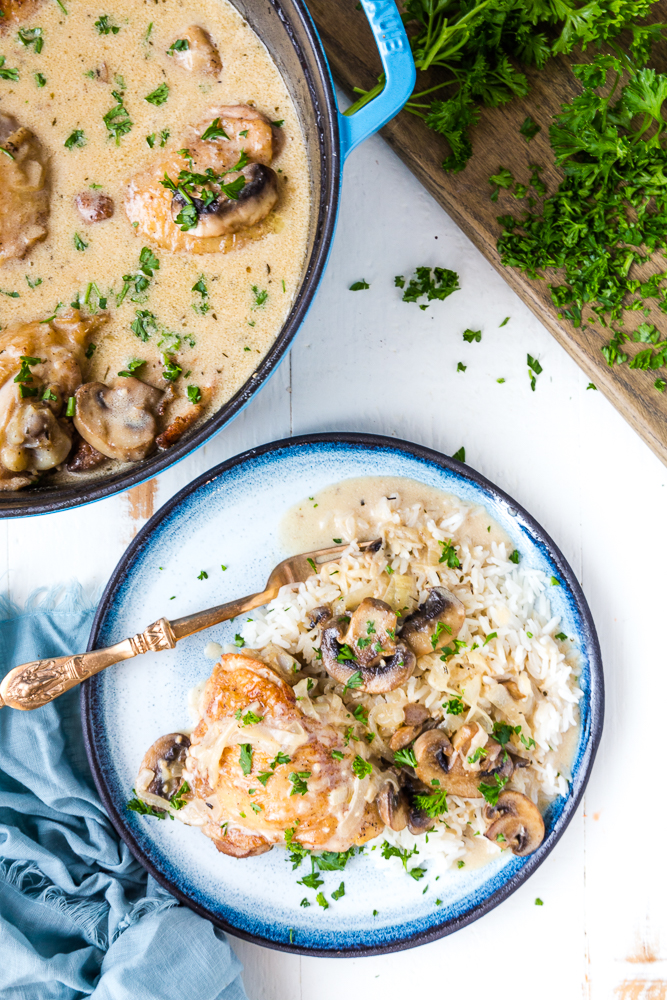 Creamy mushroom chicken recipe