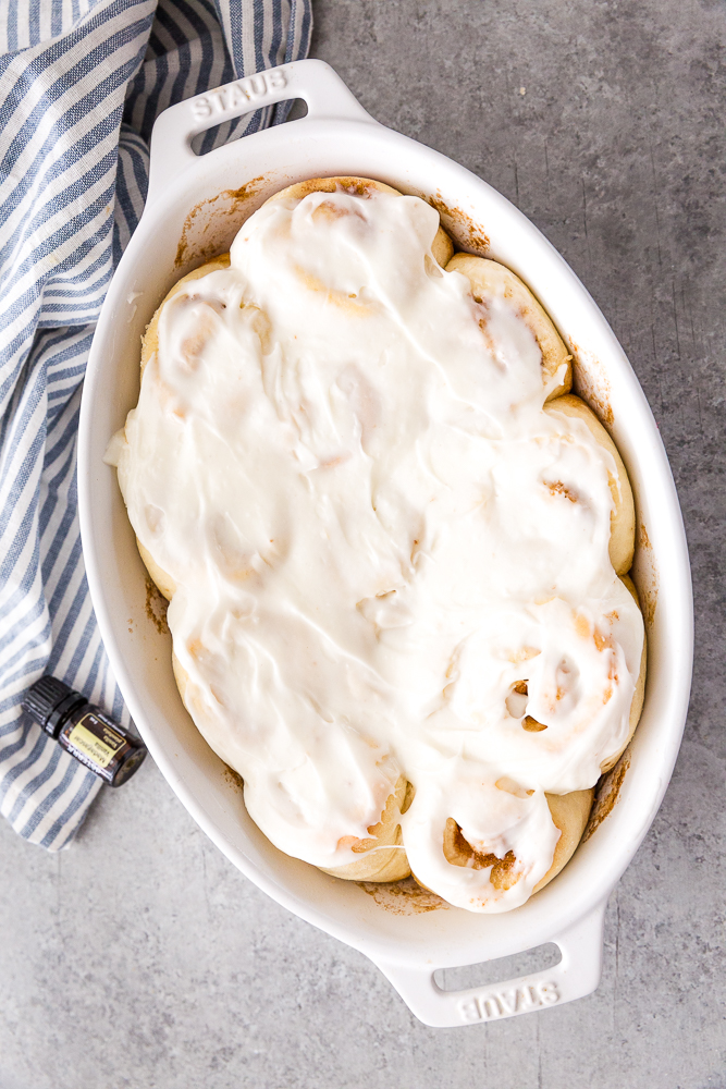 Making mini cinnamon rolls