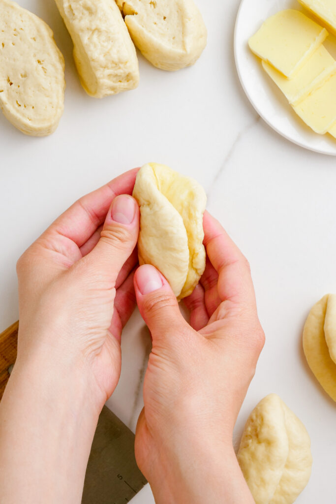 shape the rolls for Parker House Rolls