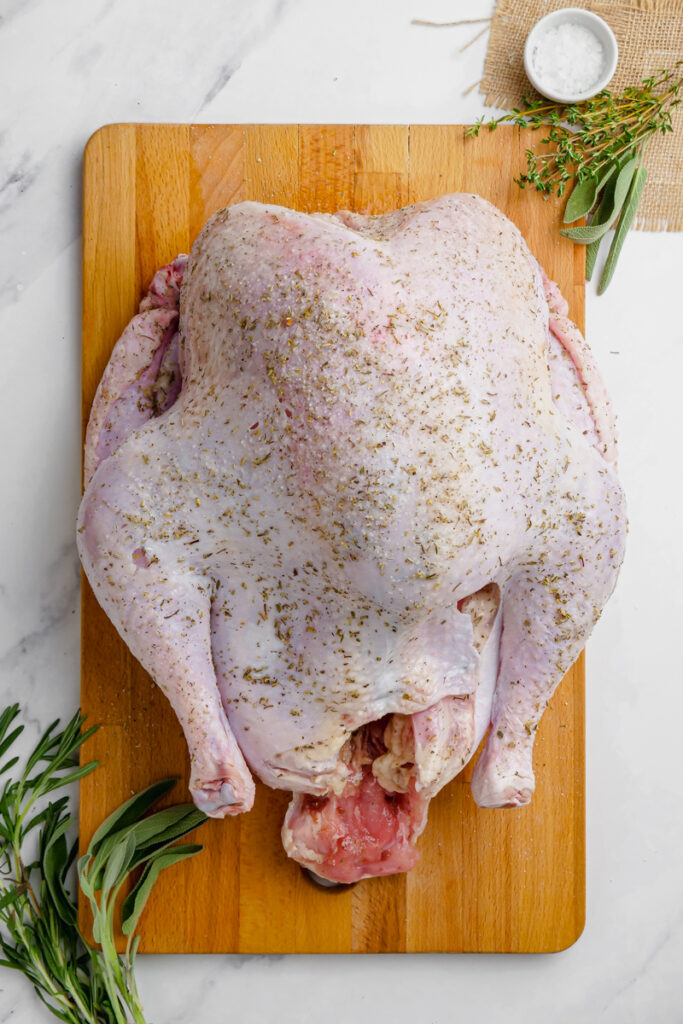 making a dry brine turkey