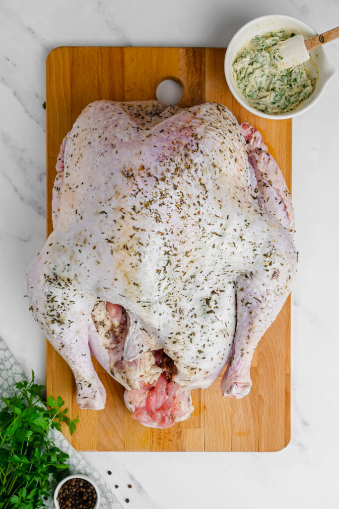 Dry brine the turkey for Thanksgiving