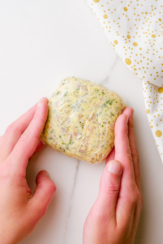 herbed butter, cut into pieces for chicken kiev