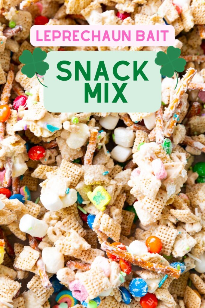 Leprechaun Bait snack mix is the perfect easy to make treat for St. Patrick's Day with kids. 