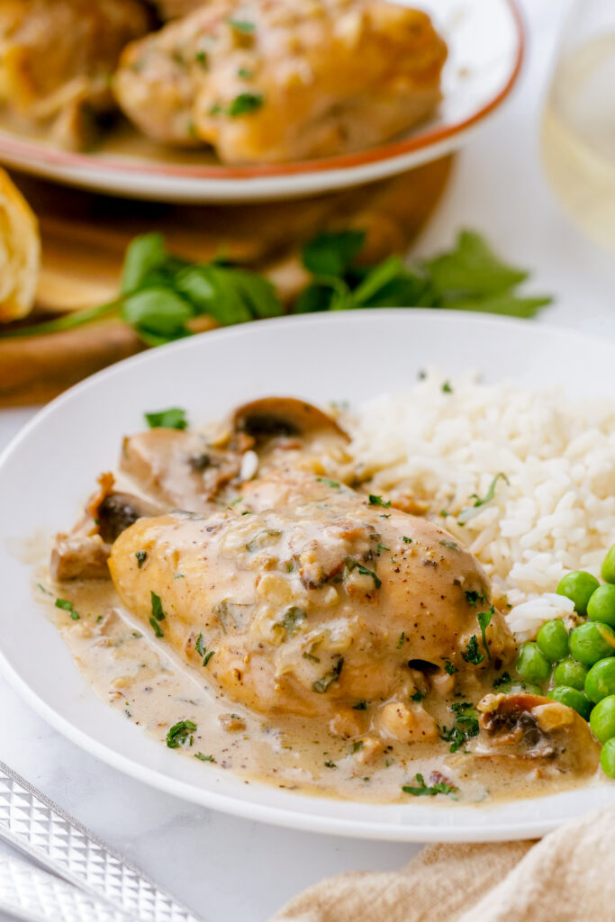 Easy to make chicken fricassee