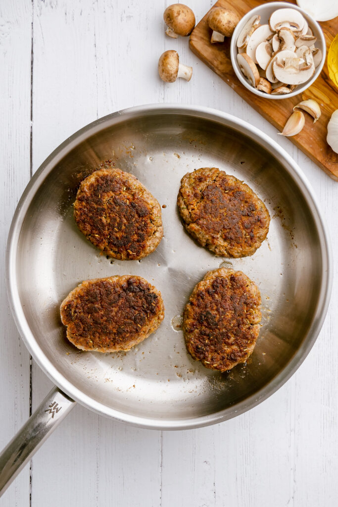 Cooking salisbury steak patties