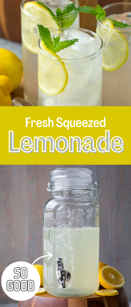 The best, most refreshing homemade lemonade, with only 3 ingredients it is so simple.