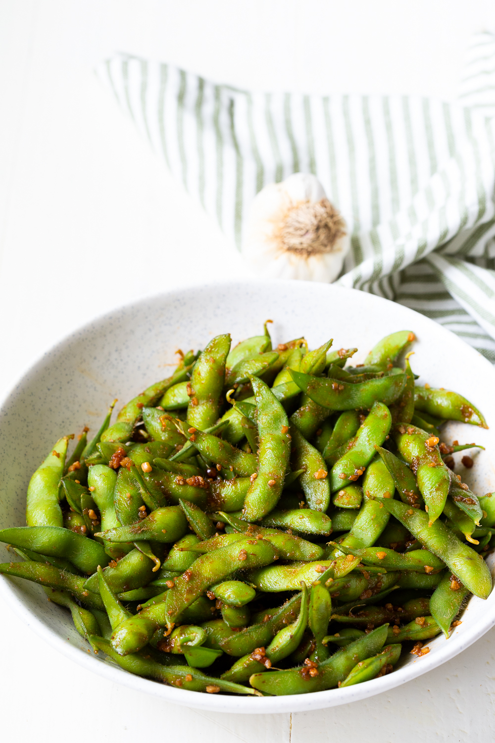 Spicy Garlic Ginger Edamame Easy Peasy Meals