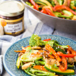 Chicken stir fry, an easy dish with stir fry sauce that is super customizable and delicious.