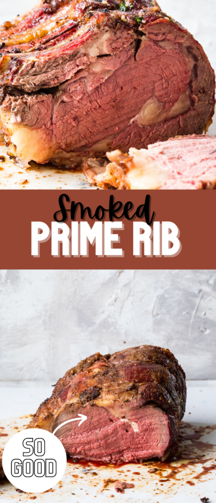 Smoked Prime Rib, the perfect holiday centerpiece, perfectly cooked, juicy, tender, and flavorful. 