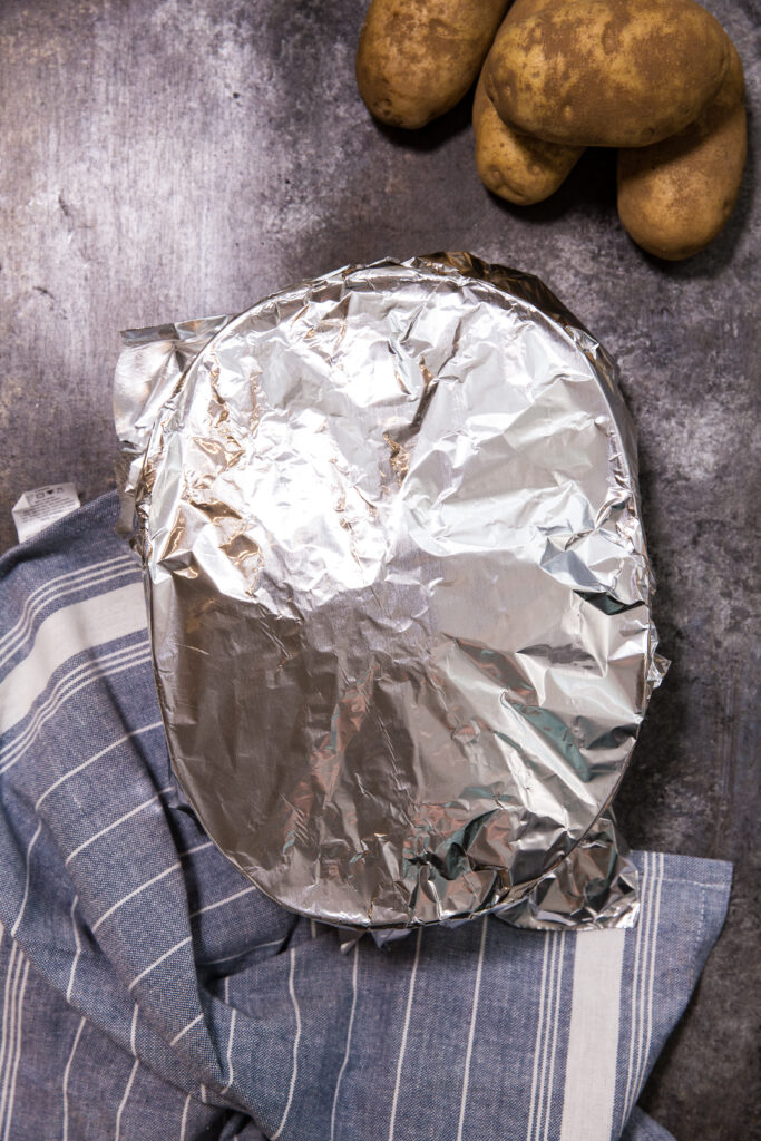 Covering and storing make ahead mashed potatoes