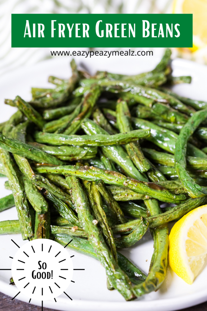 The best ever air fryer green beans. These are crisp tender, cooked in minutes, and perfectly seasoned. Super simple recipe with superior results! 
