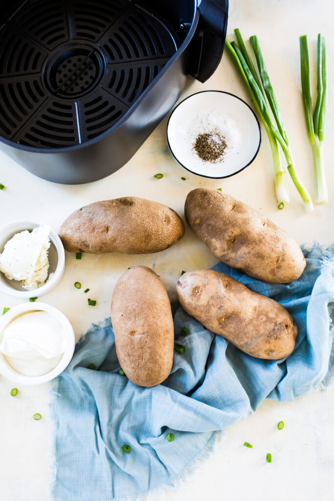 Air fryer baked potatoes are the best way to bake potatoes