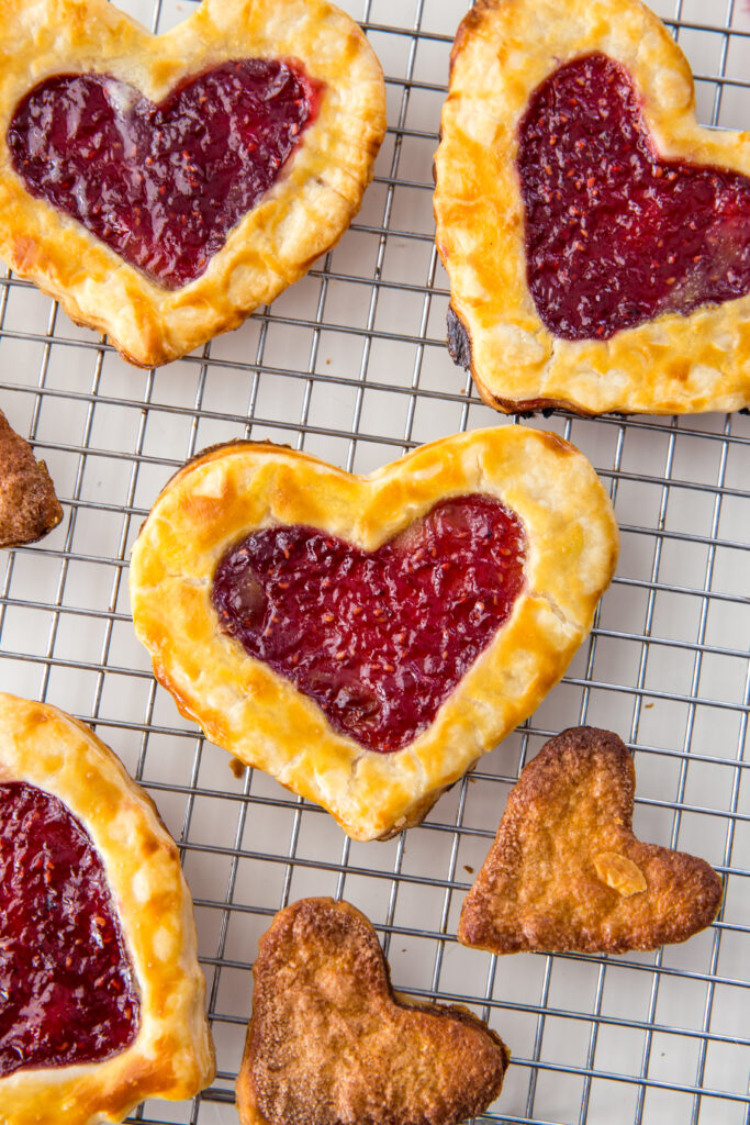 Buttery, flakey, raspberry homemade pop tarts.