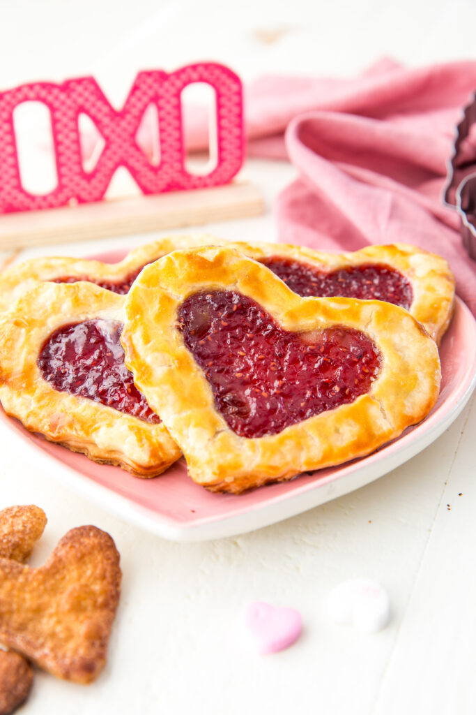 Buttery, flakey, raspberry homemade pop tarts.