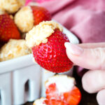 Cheesecake Stuffed Strawberries, a delightful treat for the holidays or anytime.