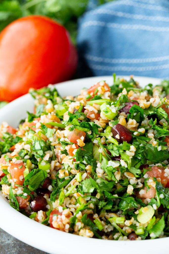 Tabbouleh, the Israeli version of the middle eastern salad