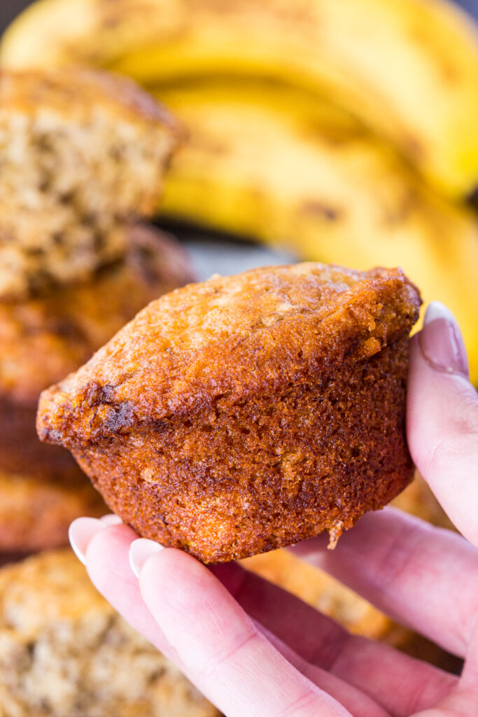 Banana bread muffins, a delicious and easy to make muffin. 