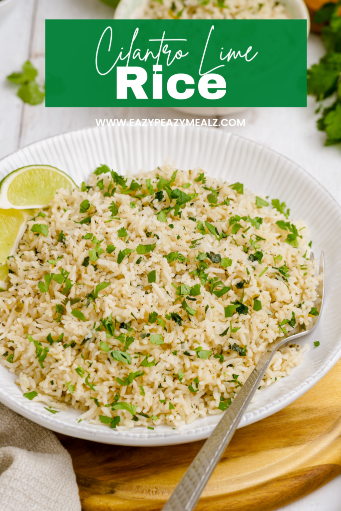 Cilantro lime rice, the best side dish for any kind of meal where rice would be a great addition. 