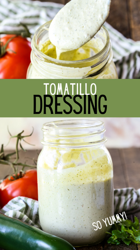 creamy tomatillo dressing, delicious cilantro lime ranch with a little spice. 
