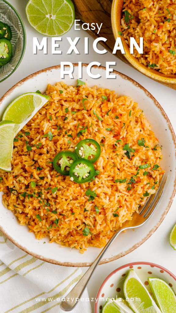 Easy Mexican Rice: A flavorful and bold Mexican Rice that is easy to make in the oven.