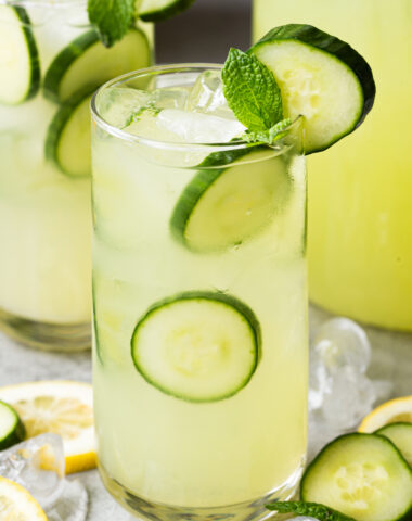 Cucumber Lemonade, a crisp refreshing homemade lemonade with bright, fresh flavors