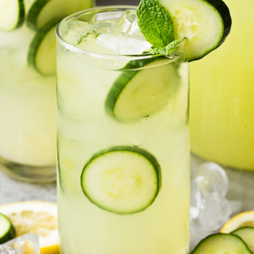 Cucumber Lemonade, a crisp refreshing homemade lemonade with bright, fresh flavors