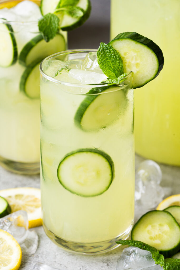 Cucumber Lemonade, a crisp refreshing homemade lemonade with bright, fresh flavors