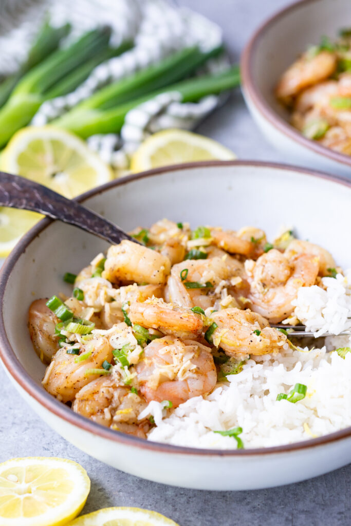 Delightful garlic lemon parmesan shrimp 