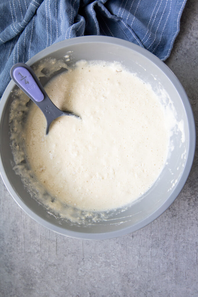 Cottage cheese pancake batter