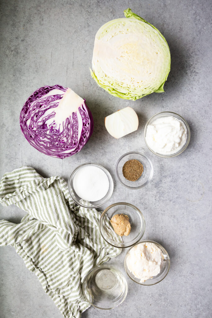 What you need to make summer coleslaw. 