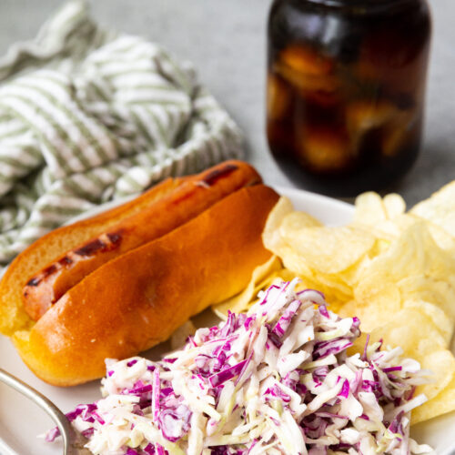 Crunchy coleslaw with