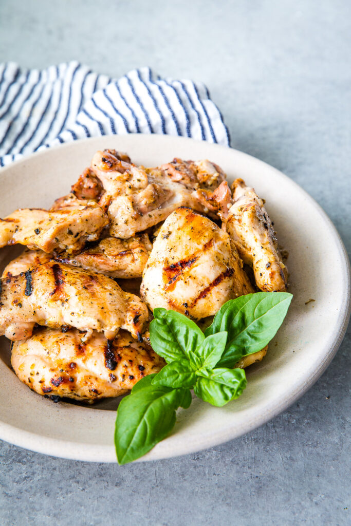 Grilled Chicken Thighs, marinaded