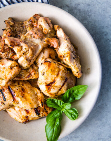 Garlic Basil Lemon Herb Grilled Chicken