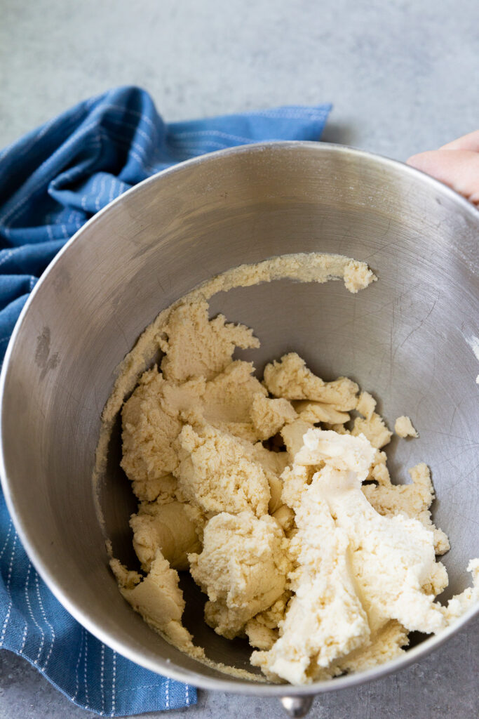 The base for cherry pie bars with an oatmeal crumble