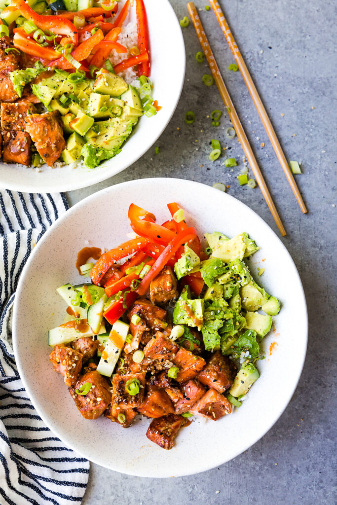 Salmon Rice Bowls