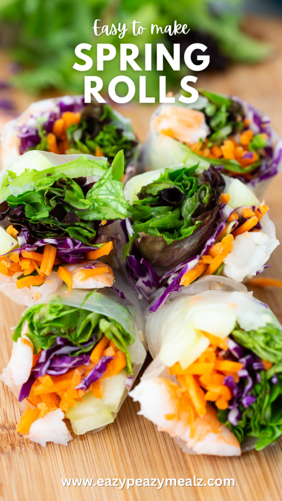 The easiest, no cook, totally delicious spring rolls, loaded with fresh veggies, and so simple to make. 