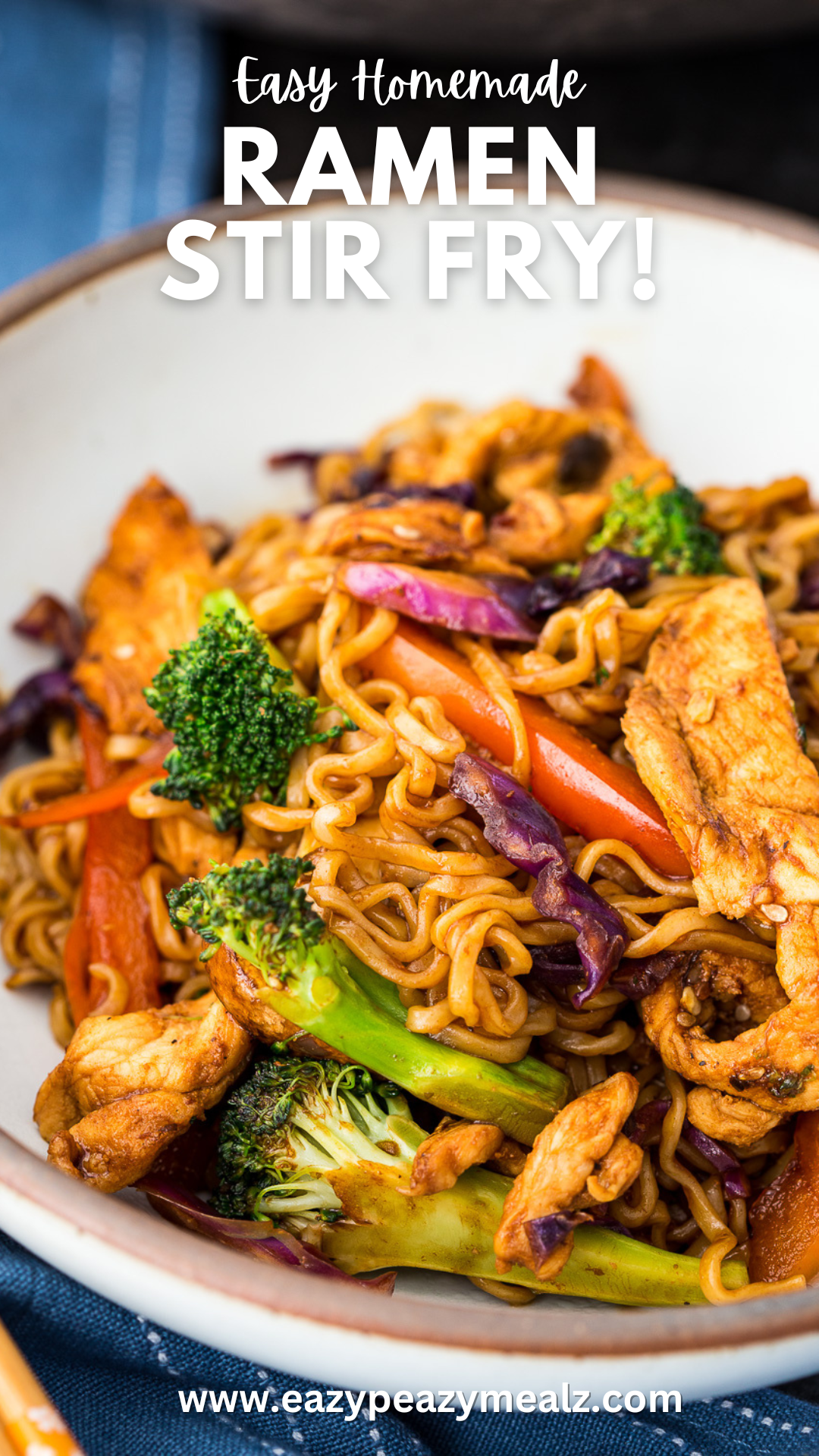 Easy Chicken Ramen Stir Fry: This meal is totally customizable and delicious. 