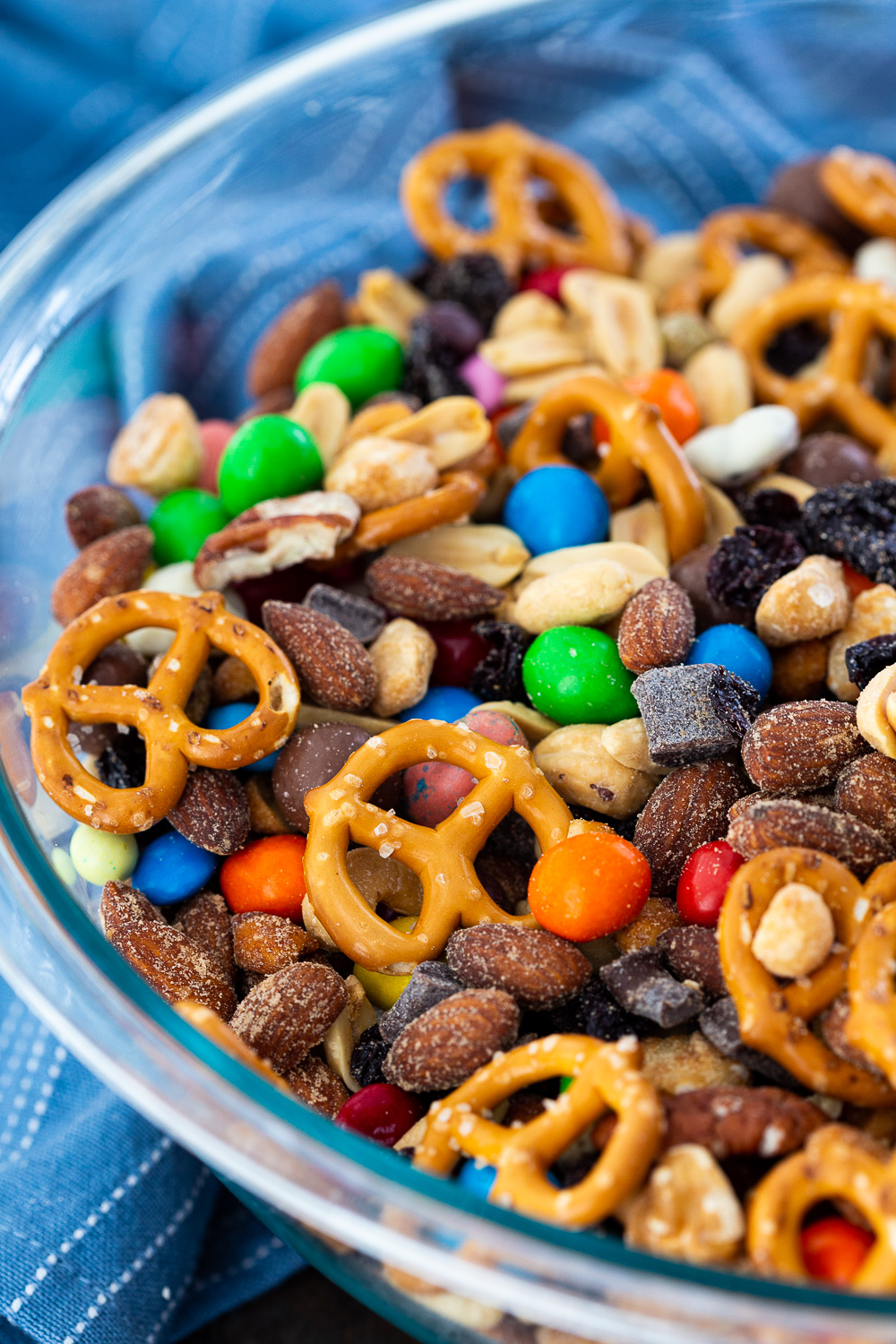 Homemade trail mix recipe, for a delicious trail mix that doesn't have too many peanut or raisins. 