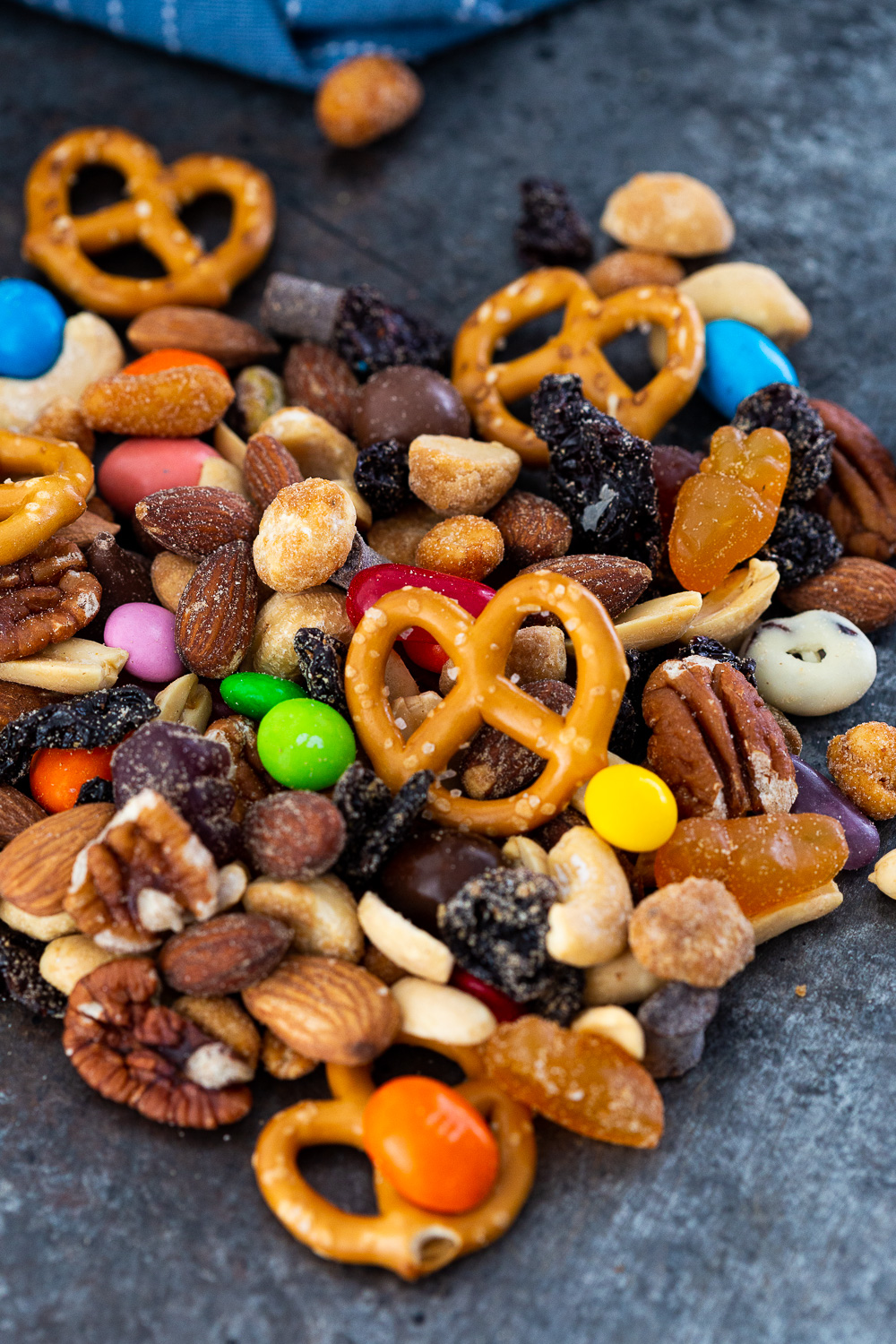 A bunch of homemade trail mix. 
