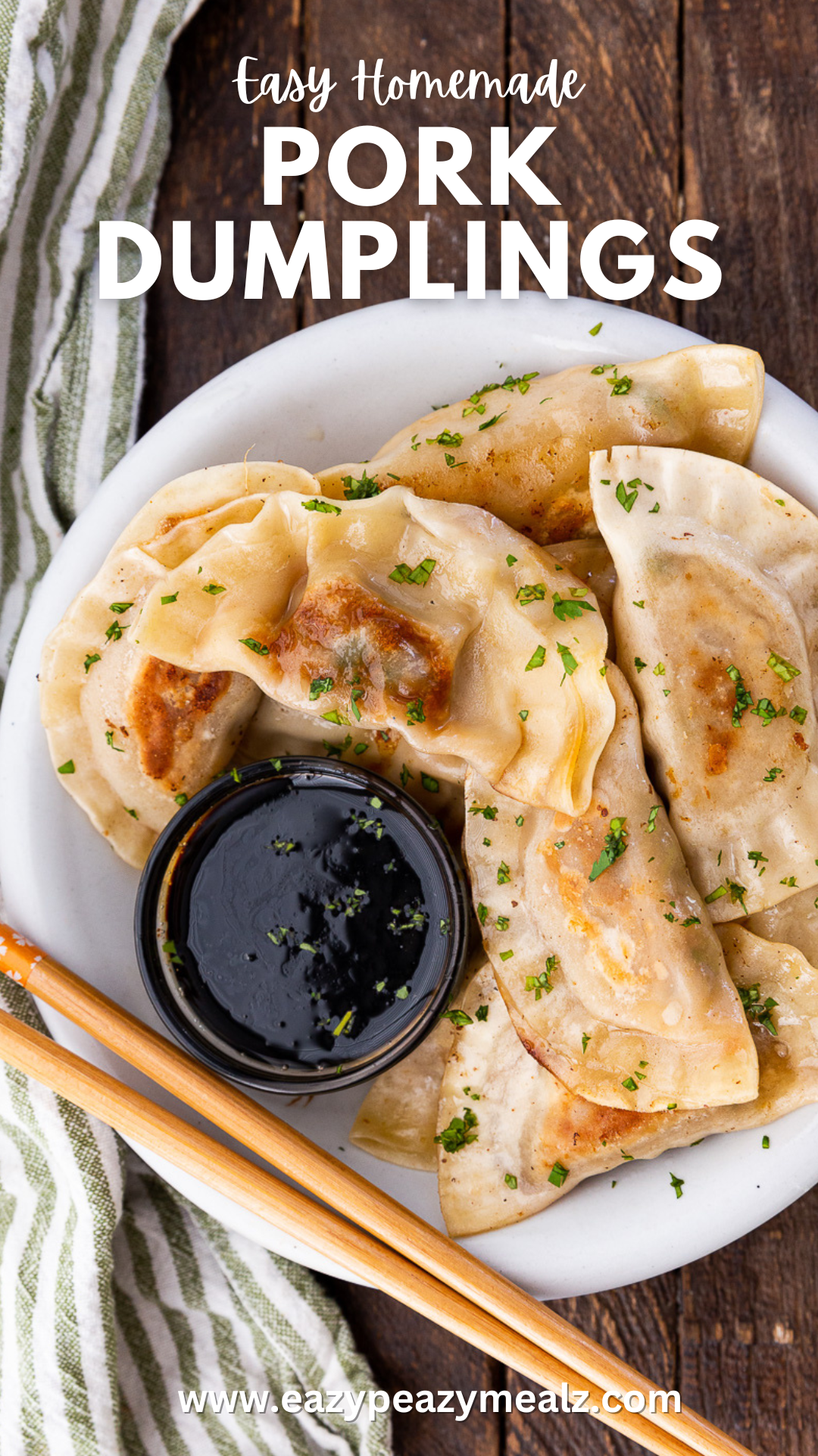 Easy homemade pork dumplings. The best pork filling and a simple method for getting delicious dumplings at home! 