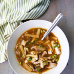 Hot and Sour Soup, Warm up with this flavorful hot and sour soup! Packed with bold spices, tangy vinegar, tender mushrooms, tofu, and a kick of heat, it's the perfect balance of savory, spicy, and sour.