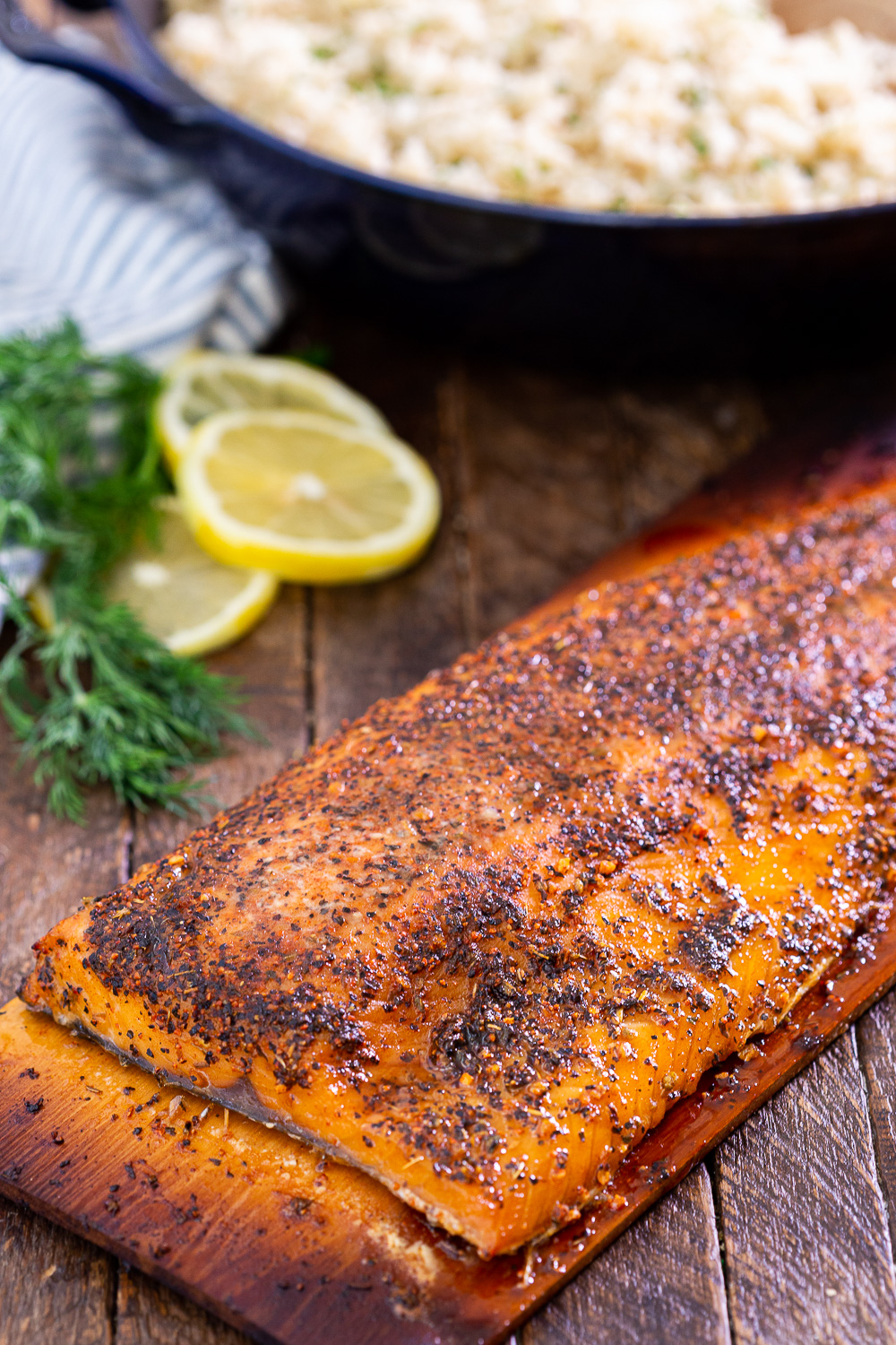 Cedar Bay Grillign Company Salmon and lemon dill rice