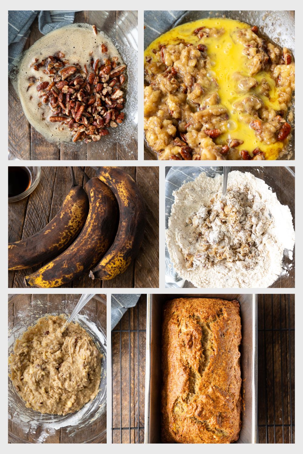 How to make browned butter banana bread, step photos