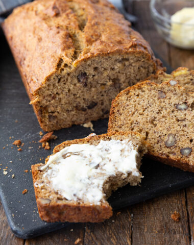 A delightful recipe for browned butter banana bread.