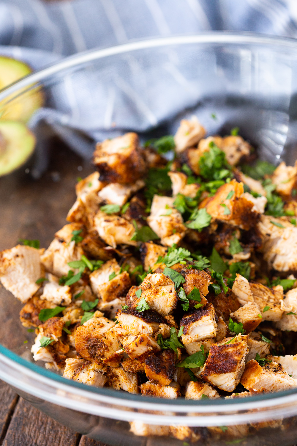 How to make chicken tacos with a simple spice rub, and tossed with lime and cilantro. 