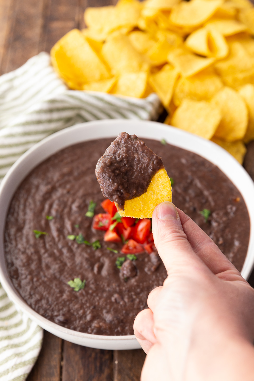 Making black beans, a great recipe for taking canned black beans up a notch. 